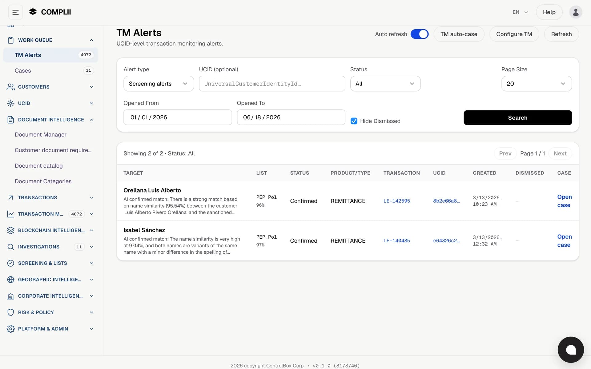AI-assisted screening alert review